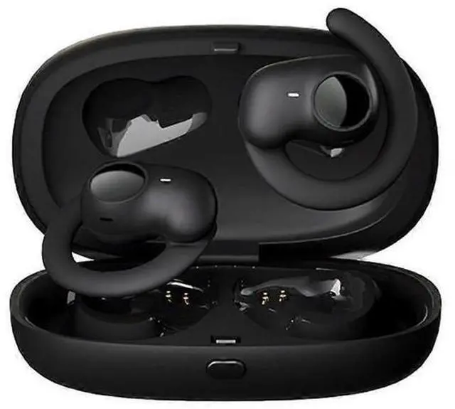 Main image of Earless Open Ear Bluetooth Headphones, 40H Play, IPX5 Waterproof, Secure Fit for Sports (Black)