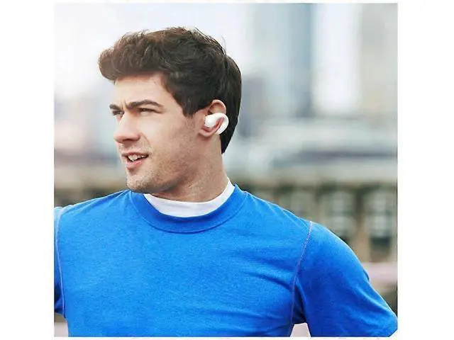 Alt view image 4 of 5 - Bluetooth 5.3 Bone Conduction Headphones, 24H Playback, IPX5 Waterproof Open-Ear Earbuds for Running Cycling (White)