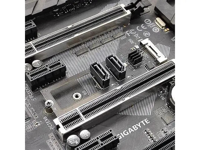 Alt view image 2 of 7 - NGFF Key B+M PCI Express to SATA 3.0 6Gbps Dual Ports Vertical Adapter Converter Hard Drive Extension Card JMB582 2280