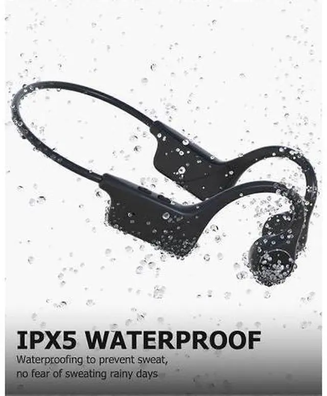 Alt view image 4 of 5 - Monodeal Bone Conduction Headphones Wireless, Open Ear Sport Headset IPX5 Waterproof, 10H Battery