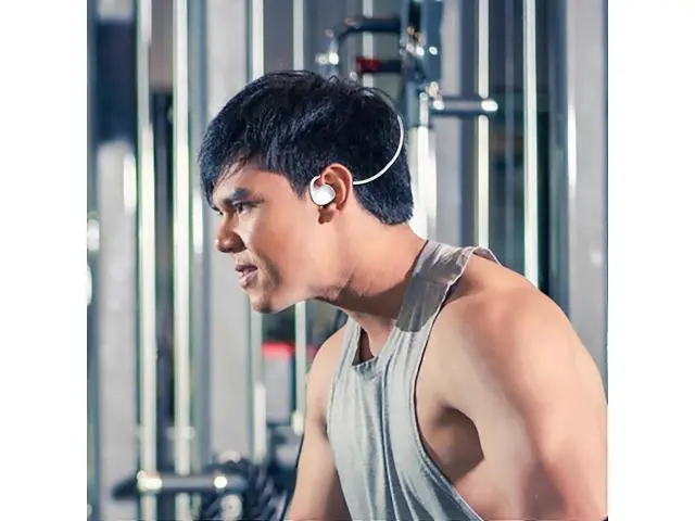 Alt view image 4 of 5 - Open Ear Air Conduction Headphones, Wireless Sport Neckband with Noise Reduction & Sweat Resistant