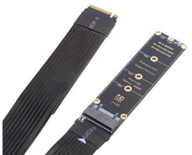 Main image of NGFF M-Key NVME Male to Female Extension PCI Express Cable 30cm PCI-E 4.0 for Mainboard SSD 2230/2242/2260/2280