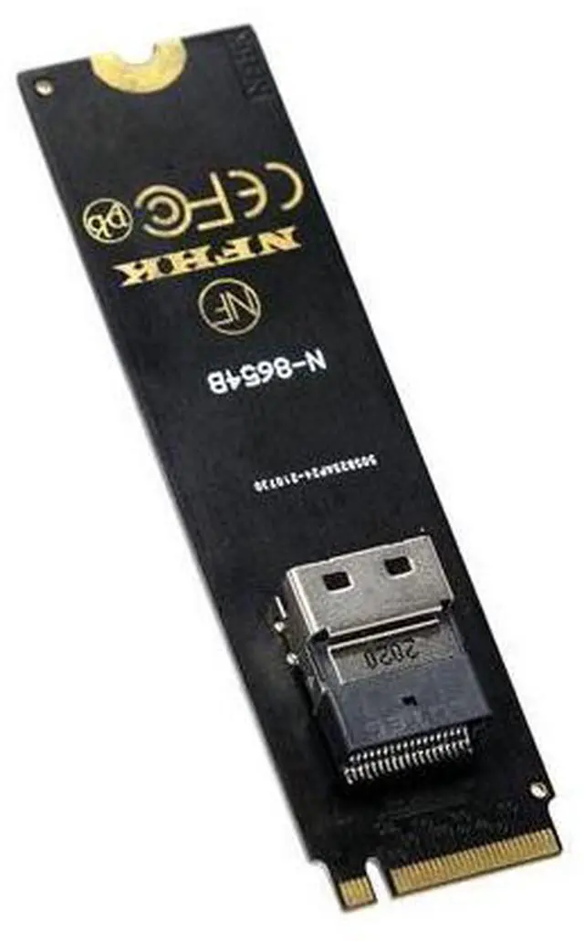Alt view image 2 of 7 - NGFF M-Key NVME to U.2 U2 Kit SFF-8639 to SFF-8654 Slimline SAS PCIe SSD Adapter for Mainboard