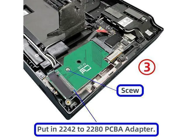 Alt view image 7 of 7 - NGFF NVME M-Key 22x42mm to 22x80mm Male to Female Extension SSD Adapter Compatible with Legion Go Game Boy