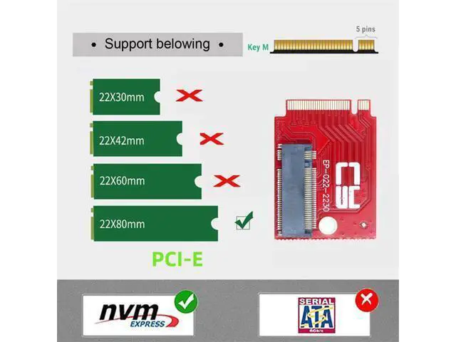 Alt view image 3 of 7 - NVME M-Key 22x30mm to 22x80mm NGFF Extension SSD Upgrade Adapter Compatible with ROG Ally Gaming