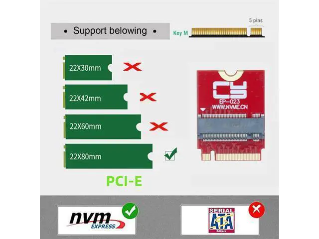 Alt view image 4 of 7 - NVME M-Key 22x30mm to 22x80mm NGFF Extension SSD Upgrade Adapter Compatible with ROG Flow X13 Gamings Laptop