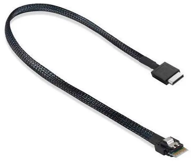 Alt view image 7 of 7 - OcuLink PCIe PCI-Express SFF-8611 4i to SFF-8654 Slimline SSD Data Active Cable 50cm