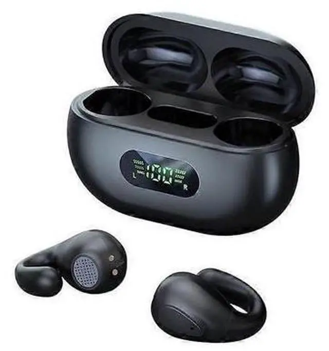 Main image of Open Ear Bluetooth Headphones, Air Line Bone Conduction, 36H Playback, IPX5 Waterproof, Sports & Running