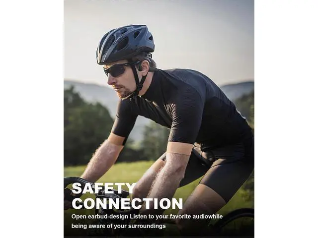 Alt view image 3 of 5 - Open Ear Bone Conduction Headphones, Bluetooth 5.0 Wireless IPX7 Waterproof Sports Headset for Cycling & Running