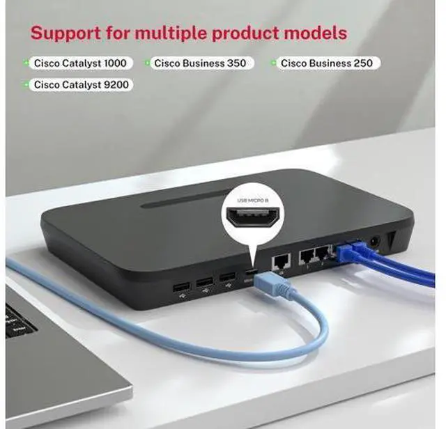 Alt view image 3 of 5 - OIKWAN USB to Micro USB Console Cable with FTDI Chipset, RS232 Serial Port Adapter for Cisco Routers/Switches, PLC, Industrial Control Devices, Compatible with Windows/Mac/Linux (6ft/1.8m)