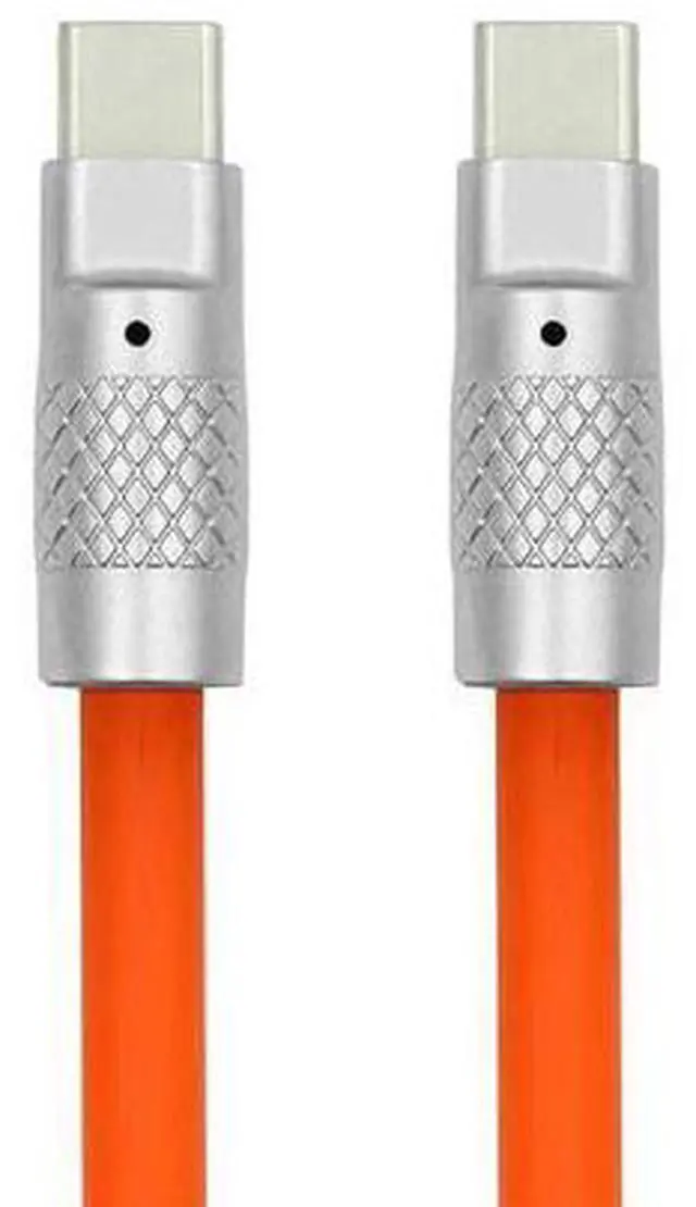 Main image of Orange USB4 Type C Male to Female 240W Power 40Gbps Data 8K Video Adapter Low Profile Up Down Angled for NS Phone Laptop