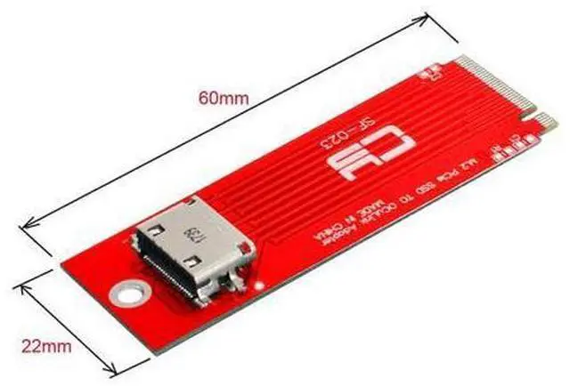 Alt view image 3 of 7 - PCI-E 3.0 M.2 M-Key to Oculink SFF-8612 SFF-8611 Host Adapter for PCIe Nvme SSD 2260 Adapter