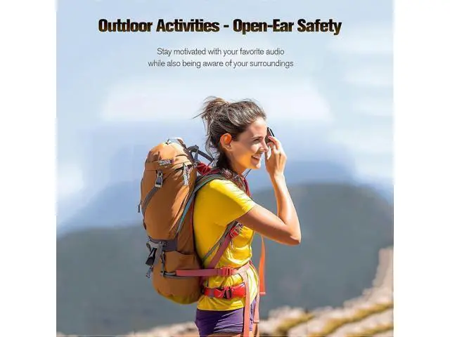 Alt view image 2 of 5 - Owl Bone Conduction Headphones: Wireless Bluetooth 5.4 Open-Ear Sport Earbuds, Sweatproof & 30H Playback