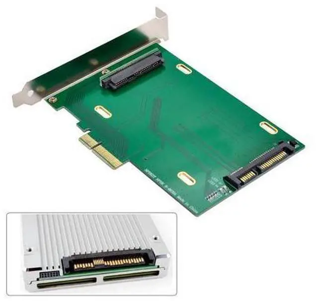 Alt view image 2 of 7 - PCI-E 3.0 x4 Lane to U.2 U2 Kit SFF-8639 Host Adapter for Intel Motherboard & 750 NVMe PCIe SSD