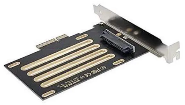 Alt view image 3 of 7 - PCI-E 3.0 x4 Lane to U.2 U2 Kit SFF-8639 Host Adapter for Intel Motherboard & 750 NVMe PCIe SSD Black