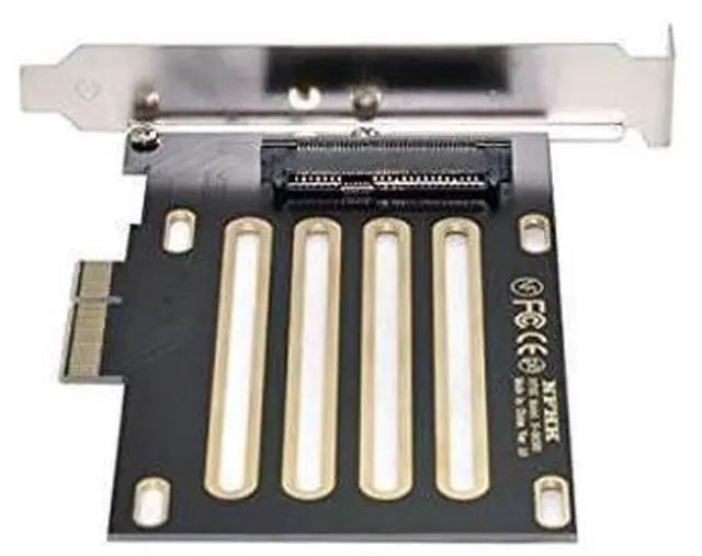 Alt view image 4 of 7 - PCI-E 3.0 x4 Lane to U.2 U2 Kit SFF-8639 Host Adapter for Intel Motherboard & 750 NVMe PCIe SSD Black