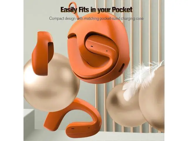 Alt view image 3 of 5 - Owl Clip Open Ear Bluetooth 5.4 Headphones - Waterproof Bone Conduction for Running & Cycling