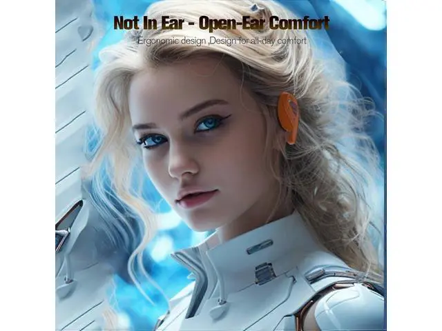 Alt view image 5 of 5 - Owl Clip Open Ear Bluetooth 5.4 Headphones - Waterproof Bone Conduction for Running & Cycling