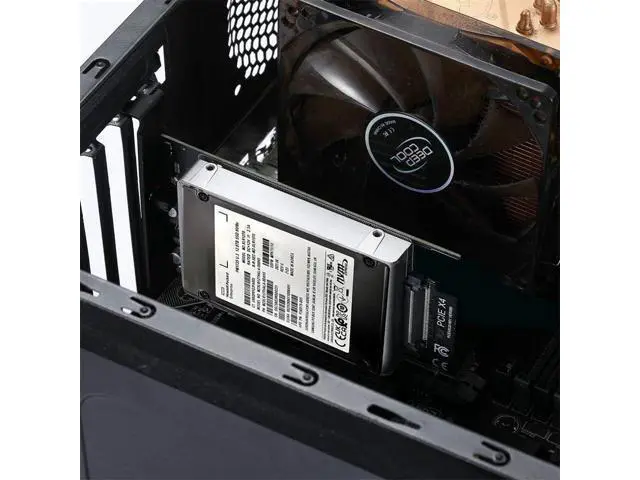Alt view image 7 of 7 - PCI-E 4.0 X1 Lane to U.2 U.3 Kit SFF-8639 Host Adapter for Motherboard PM1735 NVMe PCIe SSD