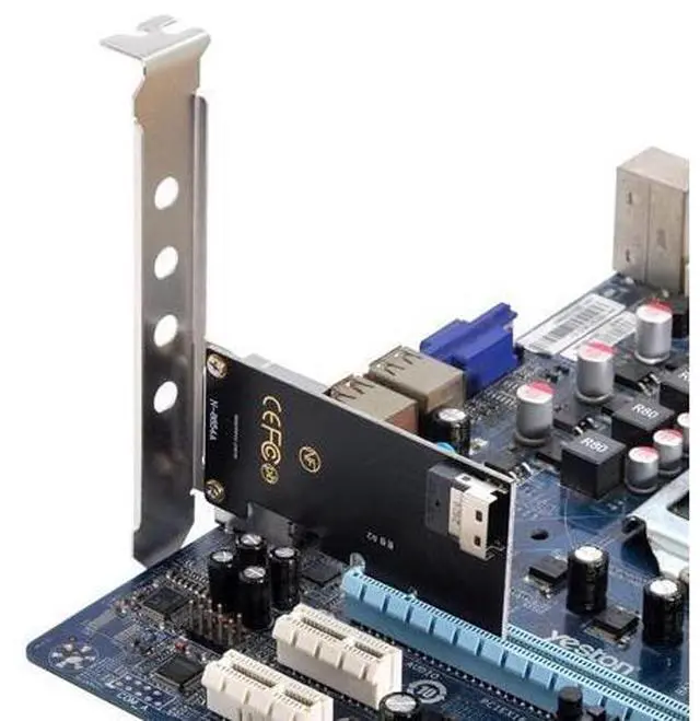 Alt view image 2 of 7 - PCI-E 4X to U.2 U2 Kit SFF-8639 to SFF-8654 Slimline SAS NVME PCIe SSD Adapter for Mainboard