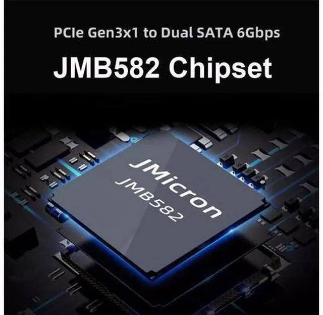 Alt view image 6 of 7 - SATA NGFF Key B+M SSD to NVME M-Key Motherboard Desktop Adapter Converter SSD Card JMB582 2280