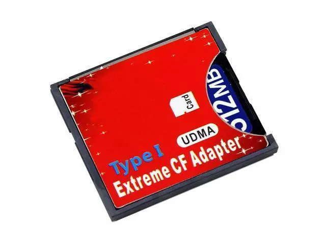 Alt view image 7 of 7 - SD SDHC SDXC to High-Speed Extreme Compact Flash CF Type I Adapter
