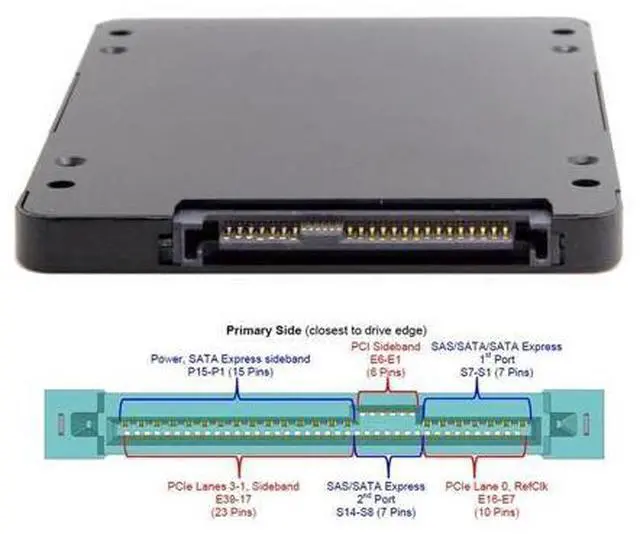 Alt view image 5 of 7 - SFF-8639 NVME U.2 to NGFF M.2 M-Key PCIe SSD Case Enclosure for Mainboard Replace SSD 750 p3600 p3700