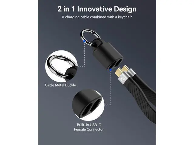 Alt view image 3 of 7 - Short USB C Cable, 40Gbps 5inch USB4 Cable, PD 240W Fast Charging, 8K@60Hz, USB C to C Cable Compatible with Thunderbolt 4/3, iPhone 17 Series, Android, VR Device, External SSD-UC40