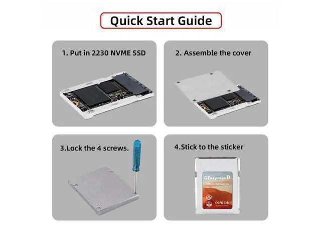 Alt view image 2 of 7 - Type-B CFexpress to NVME 2230 Memory Card Kit Case CFE CFB NGFF M-Key Adapter Alloy Shell for Camera 8K RAW PCIe Expansion