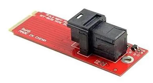 Alt view image 3 of 6 - U.2 U2 Kit SFF-8639 NVME PCIe SSD Adapter for Mainboard Intel SSD 750 p3600 p3700 M.2 SFF-8643 Mini SAS HD