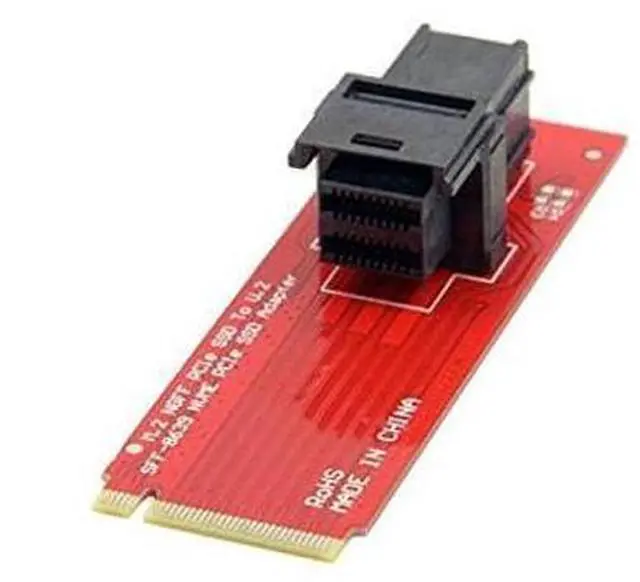 Alt view image 2 of 6 - U.2 U2 Kit SFF-8639 NVME PCIe SSD Adapter for Mainboard Intel SSD 750 p3600 p3700 M.2 SFF-8643 Mini SAS HD