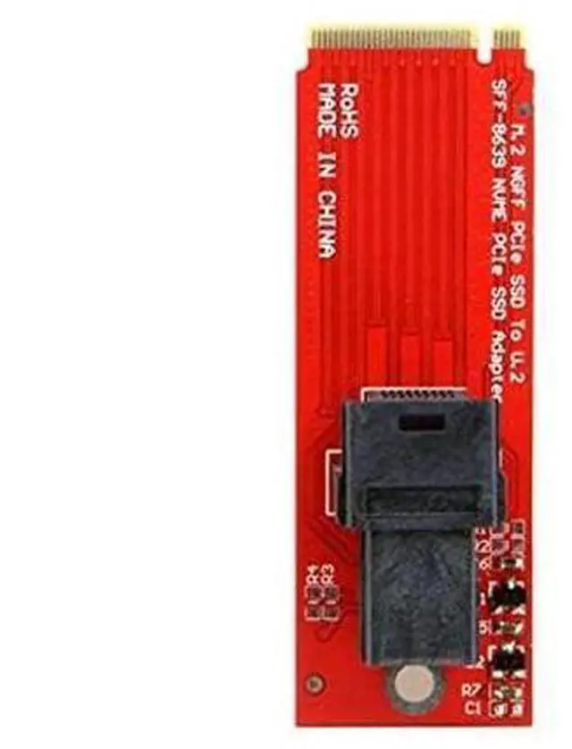 Alt view image 4 of 6 - U.2 U2 Kit SFF-8639 NVME PCIe SSD Adapter for Mainboard Intel SSD 750 p3600 p3700 M.2 SFF-8643 Mini SAS HD
