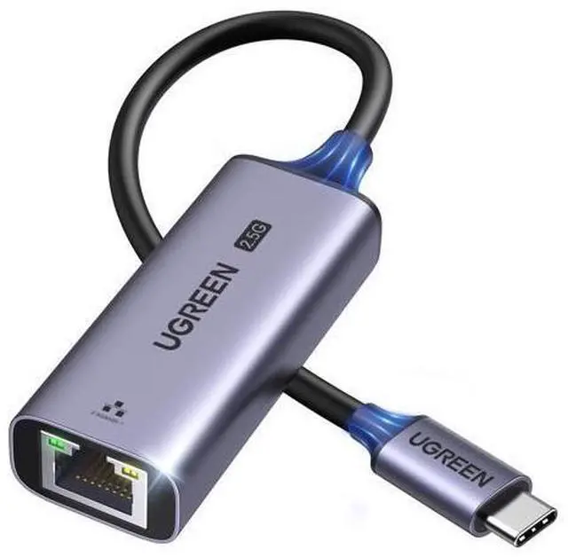 Main image of UGREEN USB C to Ethernet Adapter 2.5G, Ethernet Adapter for Laptop, Aluminum, Type C (Thunderbolt 4/3 Compatible) to RJ45 Network Internet, Compatible for NAS, MacBook Air/Pro, XPS, iPhone 17 Pro/Max