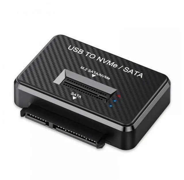Main image of USB 3.0 USB-C Type-C to Dual NVME M-Key M.2 NGFF & SATA 2.5 Inch SSD Combo Docking Vertical External PCBA Case Enclosure