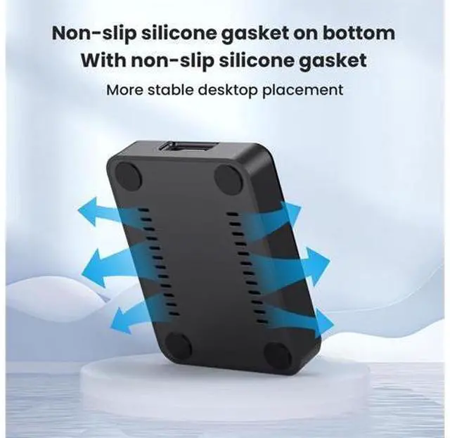 Alt view image 4 of 7 - USB 3.0 USB-C Type-C to NVME M-Key M.2 NGFF SATA SSD Docking Vertical External PCBA Case Enclosure RTL9210B Chipset