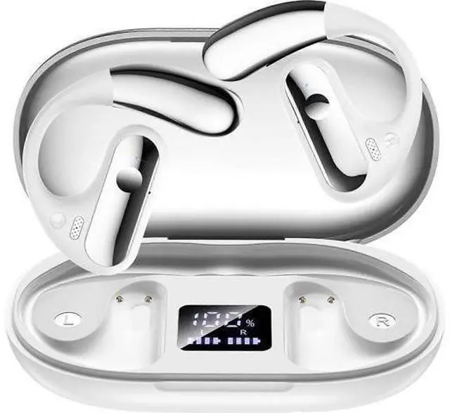 Main image of YYK-Q28 Open-Ear Bluetooth 5.3 Earbuds, 50H Playtime, LED Display, Sports Ear Hooks