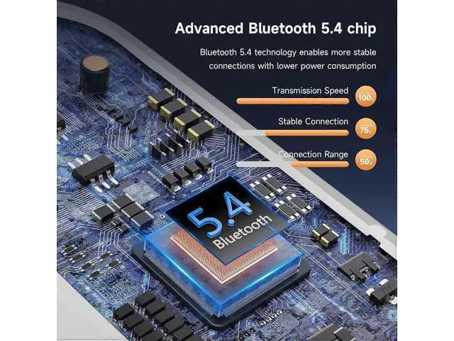Alt view image 2 of 5 - YYK-Q28 Open-Ear Bluetooth 5.3 Earbuds, 50H Playtime, LED Display, Sports Ear Hooks