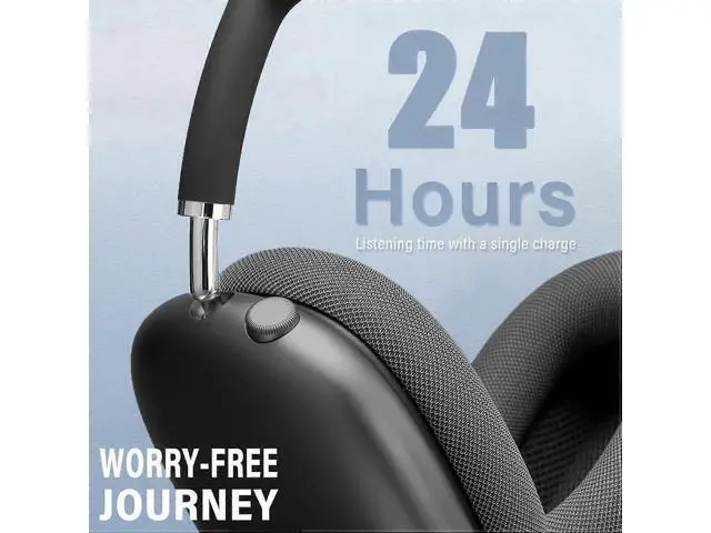 Alt view image 4 of 5 - Wireless Over-Ear Headphones with Active Noise Cancelling, 24H Playtime, HiFi Sound & Mic