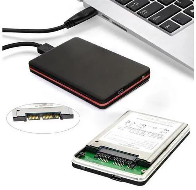 Alt view image 6 of 7 - USB2.0 480Mbps to 1.8 inch Micro SATA 16pin 7+9 SSD HDD External Hard Disk Enclosure