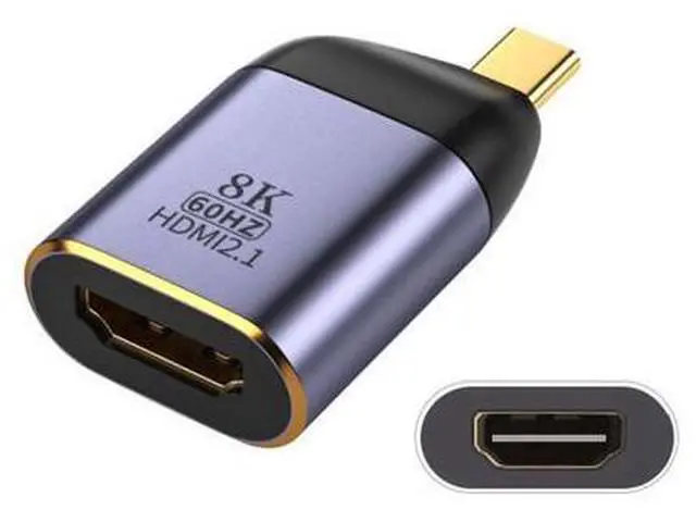 Alt view image 2 of 7 - USB4 USB-C Type-C Source to Female HDMI 2.0 Display 8K 60HZ UHD 4K HDMI Male Monitor Adapter