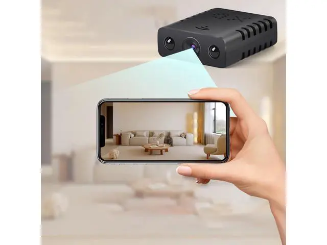 Alt view image 2 of 7 - XD Mini Camera with 16G SD Card, 1080P HD Small Security Camera, Night Vision Portable Nanny Cam, No WiFi Needed for Home Office Car Indoor Outdoor Monitoring
