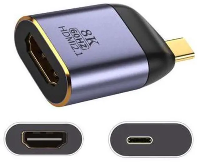 Alt view image 3 of 7 - USB4 USB-C Type-C Source to Female HDMI 2.0 Display 8K 60HZ UHD 4K HDMI Male Monitor Adapter