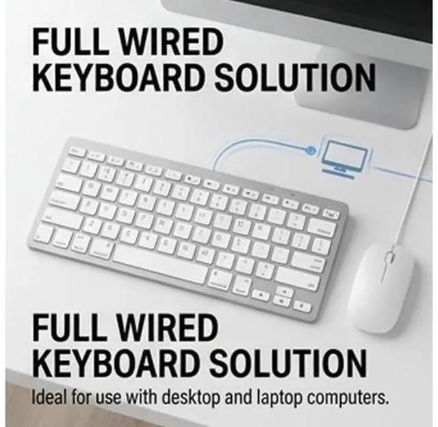 Alt view image 3 of 7 - 78 Keys Wired Backlit Silent Mini Keyboard - Multi-Function Illuminated Keyboard for Windows/Mac, 1500mm Cable Length