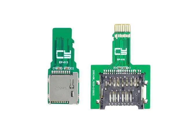 Alt view image 2 of 7 - 2pcs TF Micro SD Male Extender to SD Card Female Extension Adapter PCBA SD/SDHC/SDXC UHS-III UHS-3 UHS-2