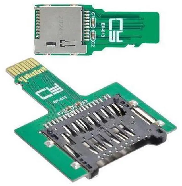 Alt view image 7 of 7 - 2pcs TF Micro SD Male Extender to SD Card Female Extension Adapter PCBA SD/SDHC/SDXC UHS-III UHS-3 UHS-2