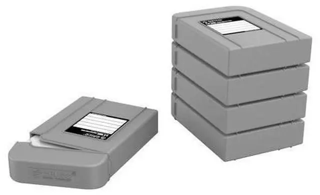 Main image of 5 Packs 3.5inch Hard Drive Case Protective Box Storage Case Cover Organization Shell for Shockproof Slashproof and Dustproof for Gray-PHI-5S