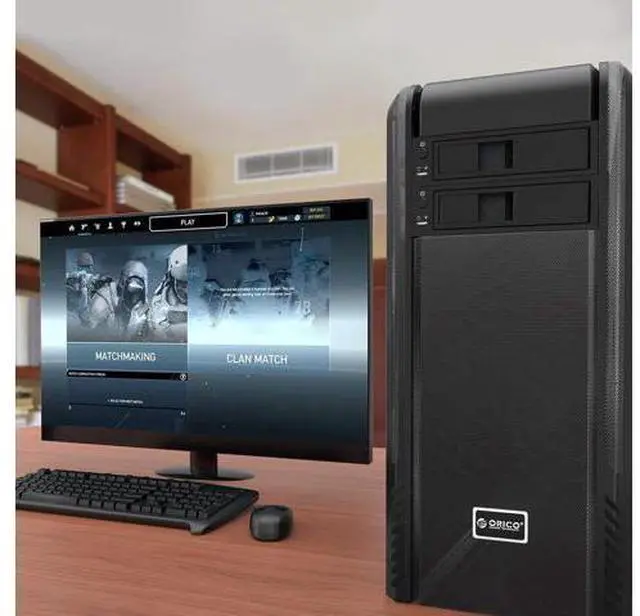 Alt view image 7 of 7 - 5.25 Trayless Hot Swap Mobile Rack CD-ROM 3.5 inch Internal SATA Hard Drive SSD Adapter-1106SS