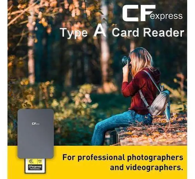 Alt view image 2 of 7 - CFexpress Type A Card Reader, 10Gbps Type A CFexpress Card Reader Adapter USB C to USB C/USB A Memory Card Reader with USB3.1 Gen2 Transfer Speed, Compatible with Windows/Mac/Linux/Android