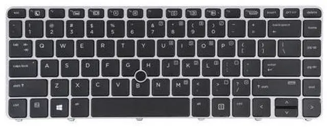 Main image of For HP EliteBook 840 G3 US Version Keyboard with Backlight and Pointing(Silver)