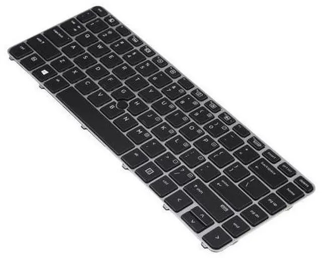 Alt view image 2 of 4 - For HP EliteBook 840 G3 US Version Keyboard with Backlight and Pointing(Silver)